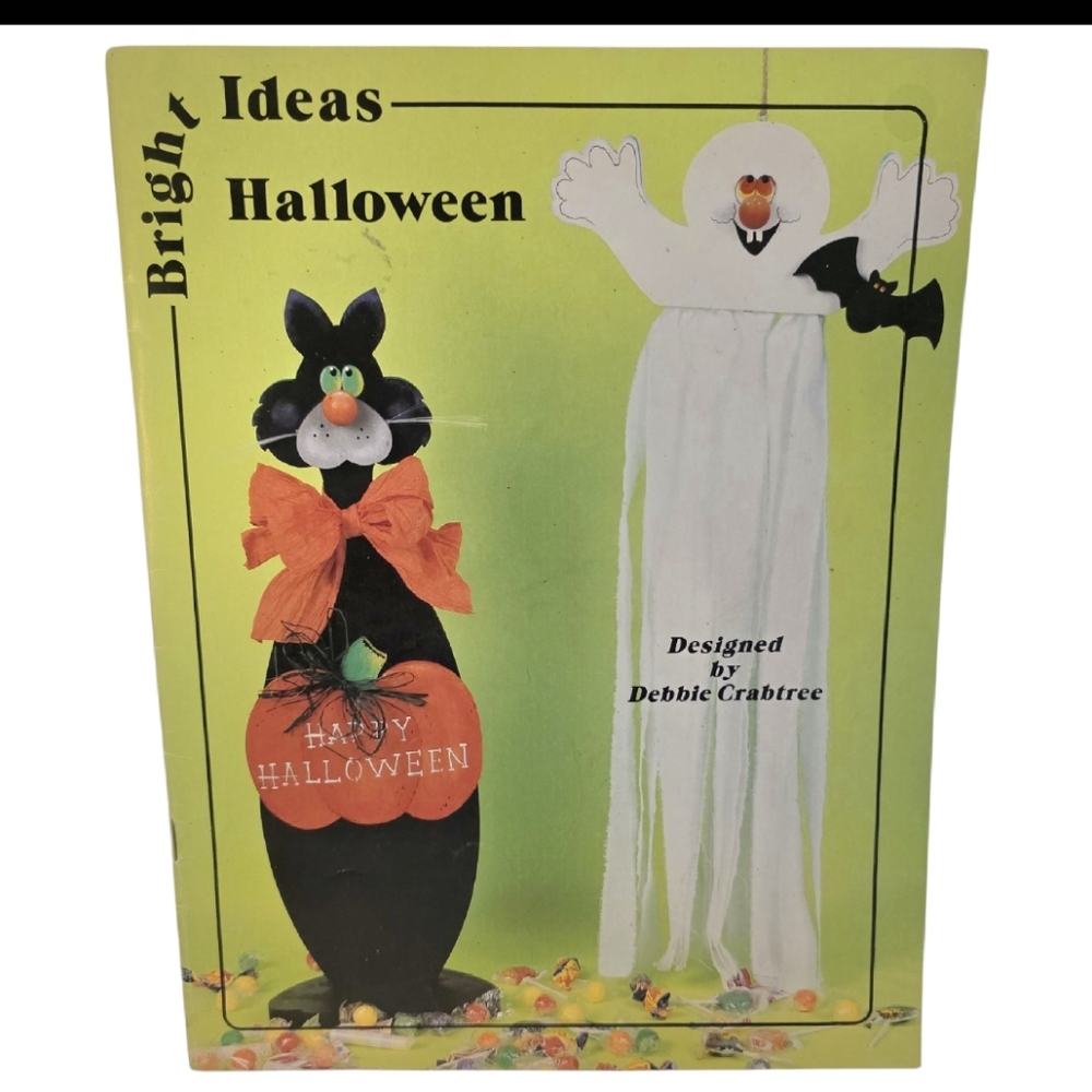 Bright Ideas : Halloween Vintage 90s Home Decor Painting & Woodworking Booklet